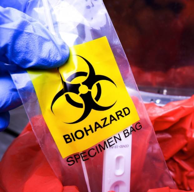biohazard specimen bag